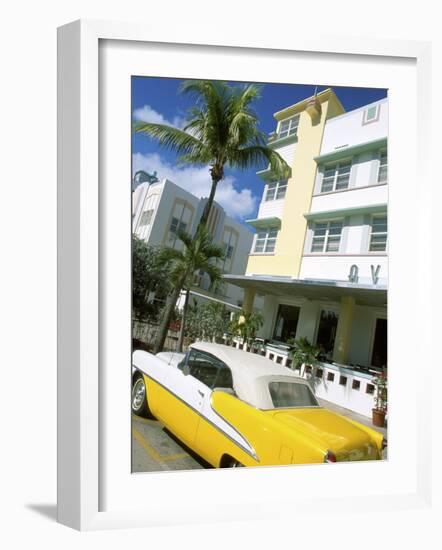 Ocean Drive, Miami Beach, Florida, USA-Bill Bachmann-Framed Photographic Print