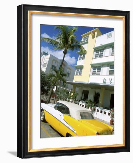 Ocean Drive, Miami Beach, Florida, USA-Bill Bachmann-Framed Photographic Print