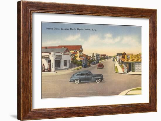 Ocean Drive, Myrtle Beach, South Carolina-null-Framed Art Print