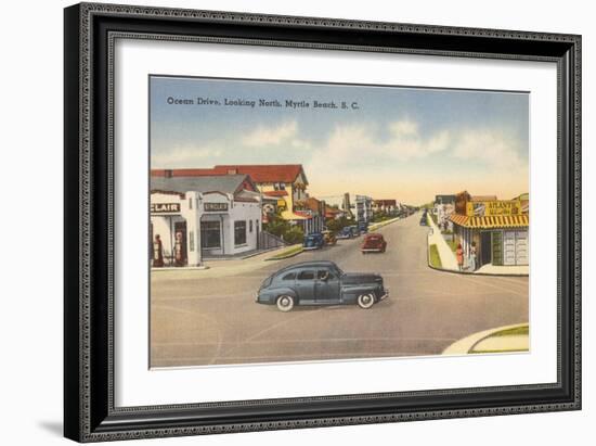 Ocean Drive, Myrtle Beach, South Carolina-null-Framed Art Print