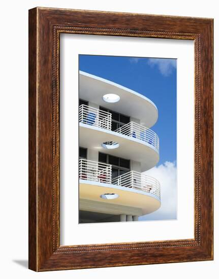 Ocean Drive, South Beach, Miami Beach, Florida, United States of America, North America-Sergio Pitamitz-Framed Photographic Print