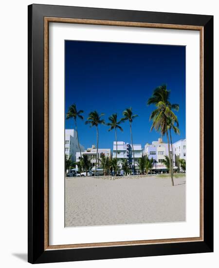 Ocean Drive, South Beach, Miami Beach, Florida, USA-Fraser Hall-Framed Photographic Print