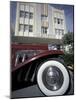 Ocean Drive with Classic Car and Majestic Hotel, South Beach, Miami, Florida, USA-Robin Hill-Mounted Photographic Print