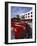 Ocean Drive with Classic Hot Rod, South Beach, Miami, Florida, USA-Robin Hill-Framed Photographic Print