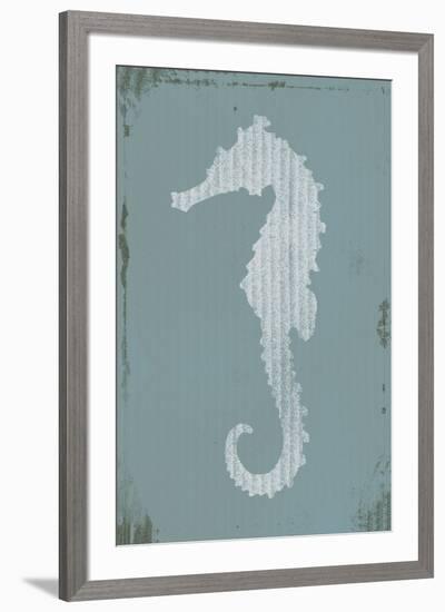 Ocean Fade - Seahorse-Ken Hurd-Framed Giclee Print