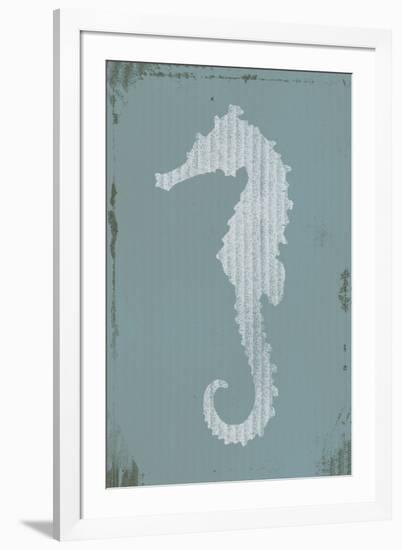 Ocean Fade - Seahorse-Ken Hurd-Framed Giclee Print