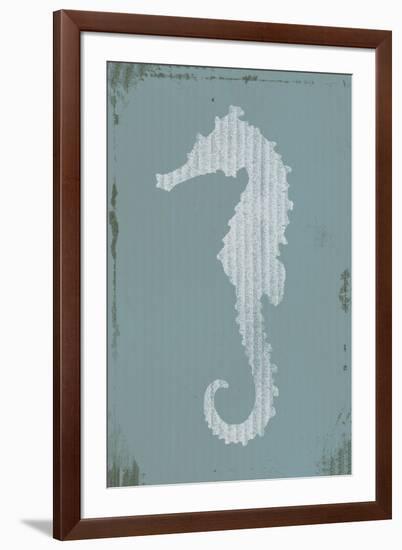 Ocean Fade - Seahorse-Ken Hurd-Framed Giclee Print