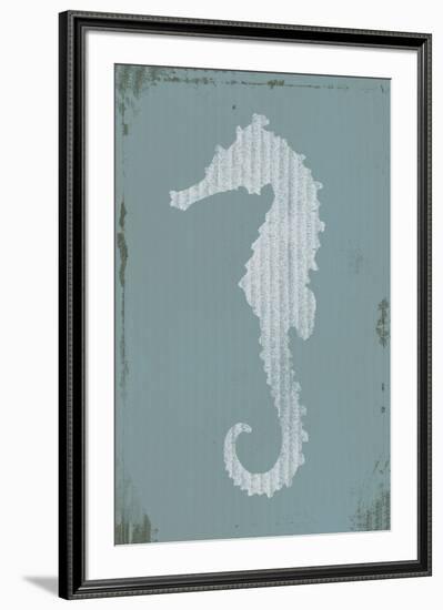 Ocean Fade - Seahorse-Ken Hurd-Framed Giclee Print