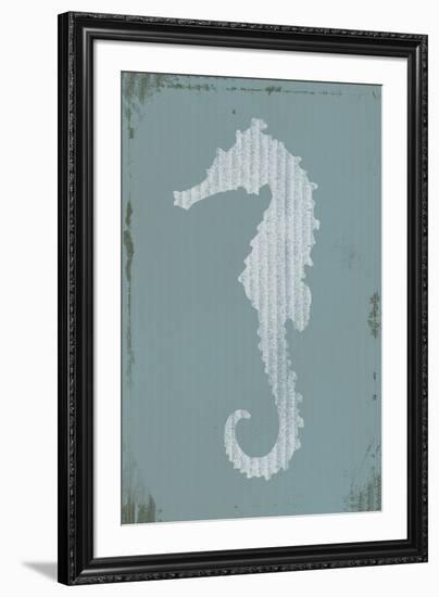 Ocean Fade - Seahorse-Ken Hurd-Framed Giclee Print