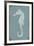 Ocean Fade - Seahorse-Ken Hurd-Framed Giclee Print