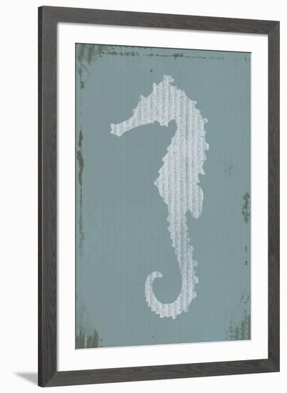 Ocean Fade - Seahorse-Ken Hurd-Framed Giclee Print