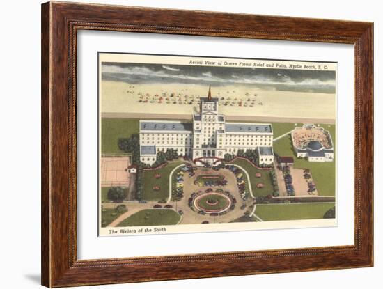 Ocean Forest Hotel, Myrtle Beach, South Carolina-null-Framed Art Print