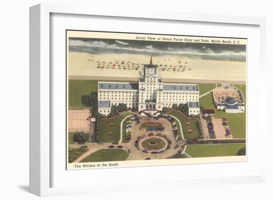 Ocean Forest Hotel, Myrtle Beach, South Carolina-null-Framed Art Print