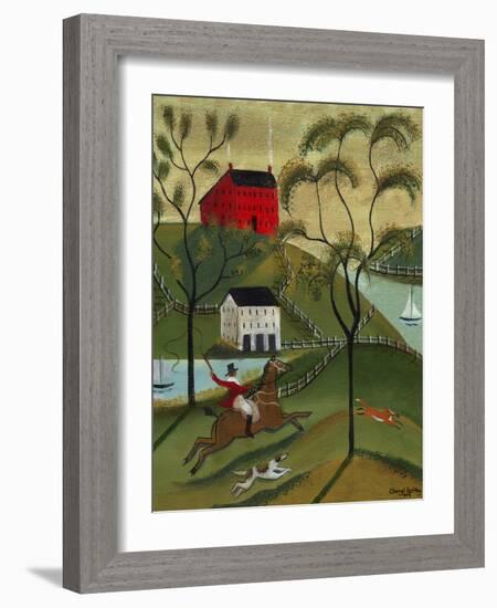 Ocean Fox Hunt Cheryl Bartley-Cheryl Bartley-Framed Giclee Print