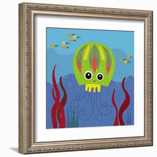 Ocean Friends, Jenny-Jenn Ski-Framed Art Print