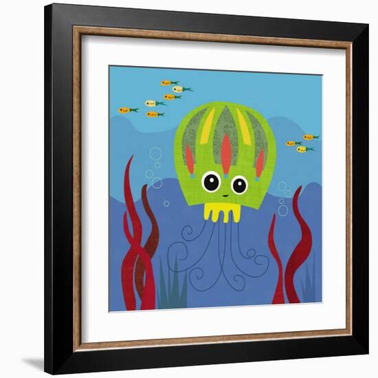 Ocean Friends, Jenny-Jenn Ski-Framed Art Print