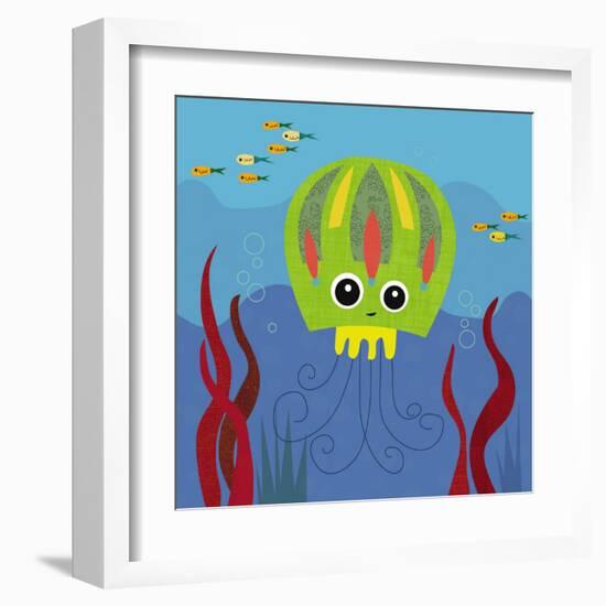 Ocean Friends, Jenny-Jenn Ski-Framed Art Print