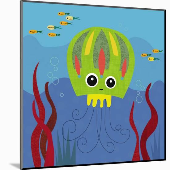 Ocean Friends, Jenny-Jenn Ski-Mounted Art Print