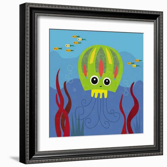 Ocean Friends, Jenny-Jenn Ski-Framed Art Print