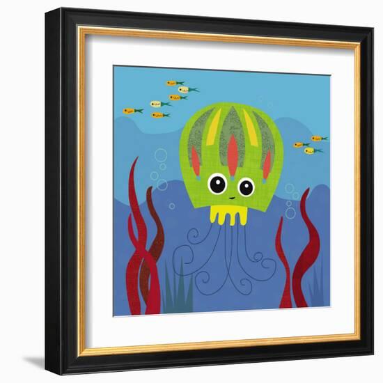 Ocean Friends, Jenny-Jenn Ski-Framed Art Print