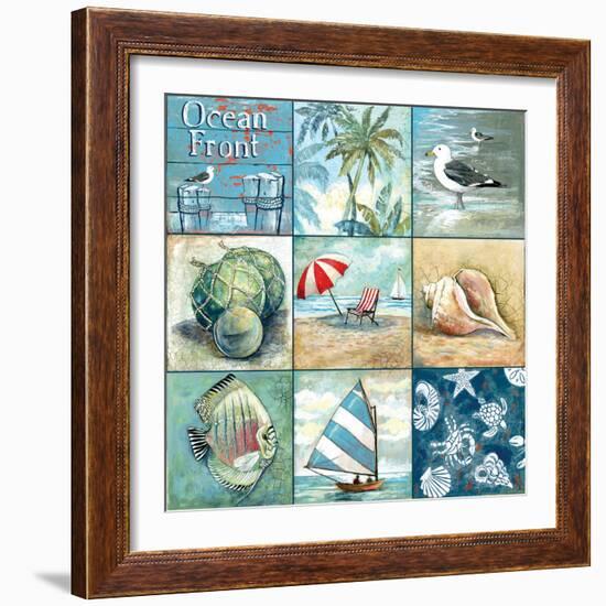 Ocean Front - Nine Square-Gregory Gorham-Framed Art Print