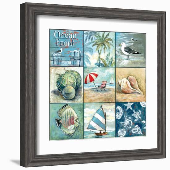 Ocean Front - Nine Square-Gregory Gorham-Framed Art Print