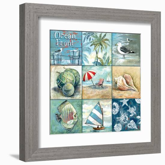 Ocean Front - Nine Square-Gregory Gorham-Framed Art Print