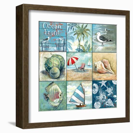 Ocean Front - Nine Square-Gregory Gorham-Framed Art Print