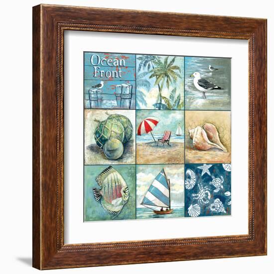 Ocean Front - Nine Square-Gregory Gorham-Framed Art Print