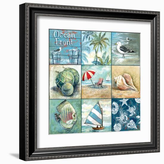 Ocean Front - Nine Square-Gregory Gorham-Framed Art Print