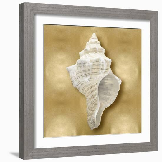 Ocean Gem on Gold I-Caroline Kelly-Framed Art Print