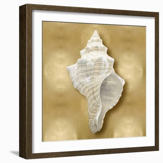 Ocean Gem on Gold I-Caroline Kelly-Framed Art Print