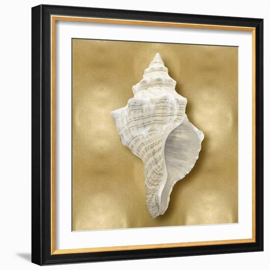 Ocean Gem on Gold I-Caroline Kelly-Framed Art Print