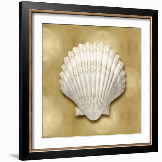 Ocean Gem on Gold IV-Caroline Kelly-Framed Art Print