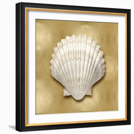 Ocean Gem on Gold IV-Caroline Kelly-Framed Art Print