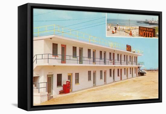 Ocean Glow Motel-null-Framed Stretched Canvas