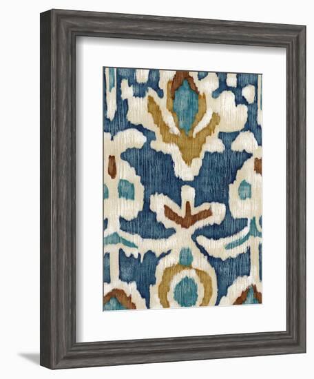 Ocean Ikat I-Chariklia Zarris-Framed Art Print