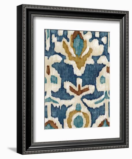 Ocean Ikat I-Chariklia Zarris-Framed Art Print