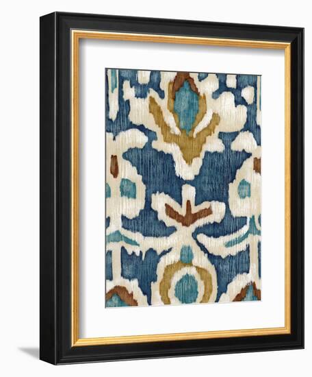 Ocean Ikat I-Chariklia Zarris-Framed Art Print