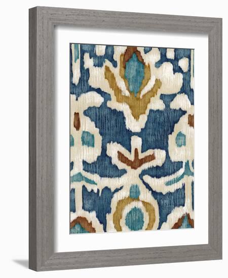 Ocean Ikat I-Chariklia Zarris-Framed Art Print