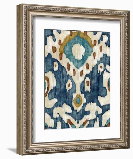 Ocean Ikat II-Chariklia Zarris-Framed Art Print