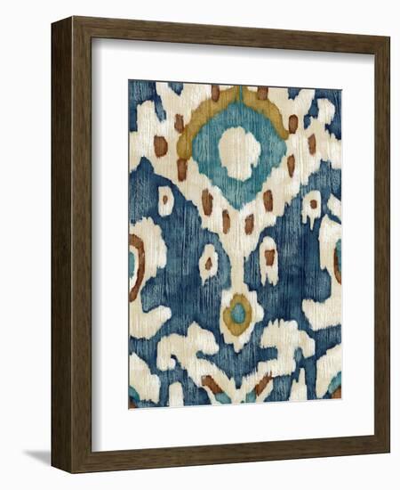 Ocean Ikat II-Chariklia Zarris-Framed Art Print