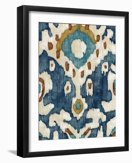 Ocean Ikat II-Chariklia Zarris-Framed Art Print