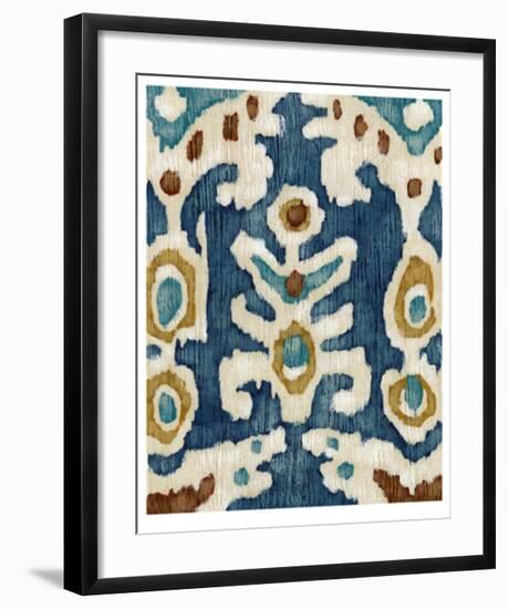 Ocean Ikat III-Chariklia Zarris-Framed Limited Edition