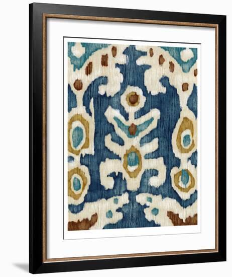 Ocean Ikat III-Chariklia Zarris-Framed Limited Edition