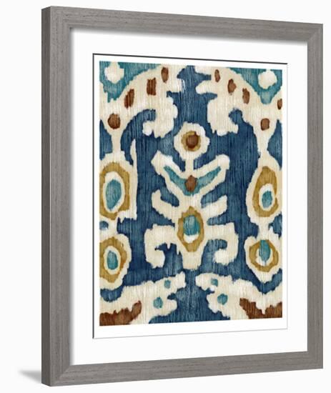 Ocean Ikat III-Chariklia Zarris-Framed Limited Edition