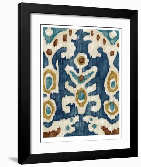 Ocean Ikat III-Chariklia Zarris-Framed Limited Edition