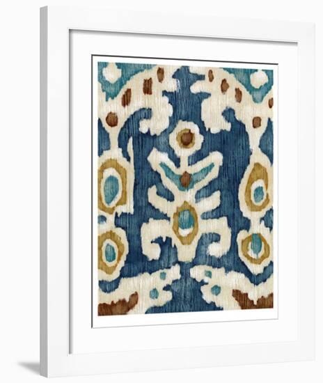 Ocean Ikat III-Chariklia Zarris-Framed Limited Edition