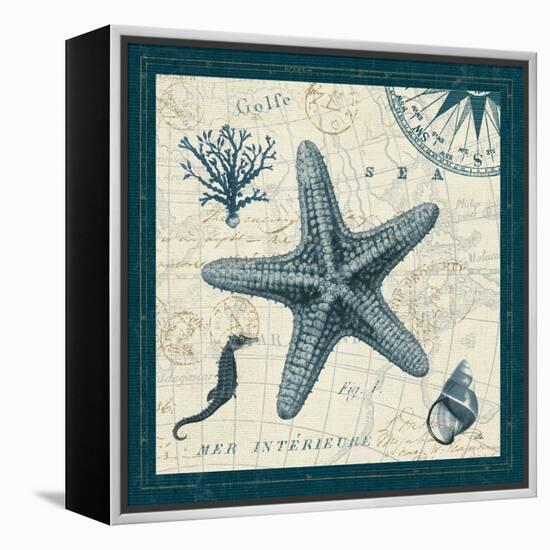 Ocean Life V-Pela-Framed Stretched Canvas