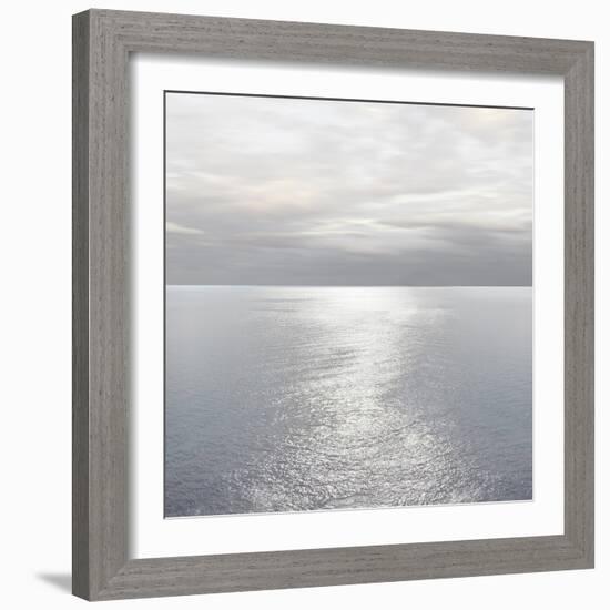 Ocean Light Gray I-Maggie Olsen-Framed Art Print